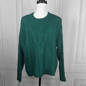 Oversized green sweater